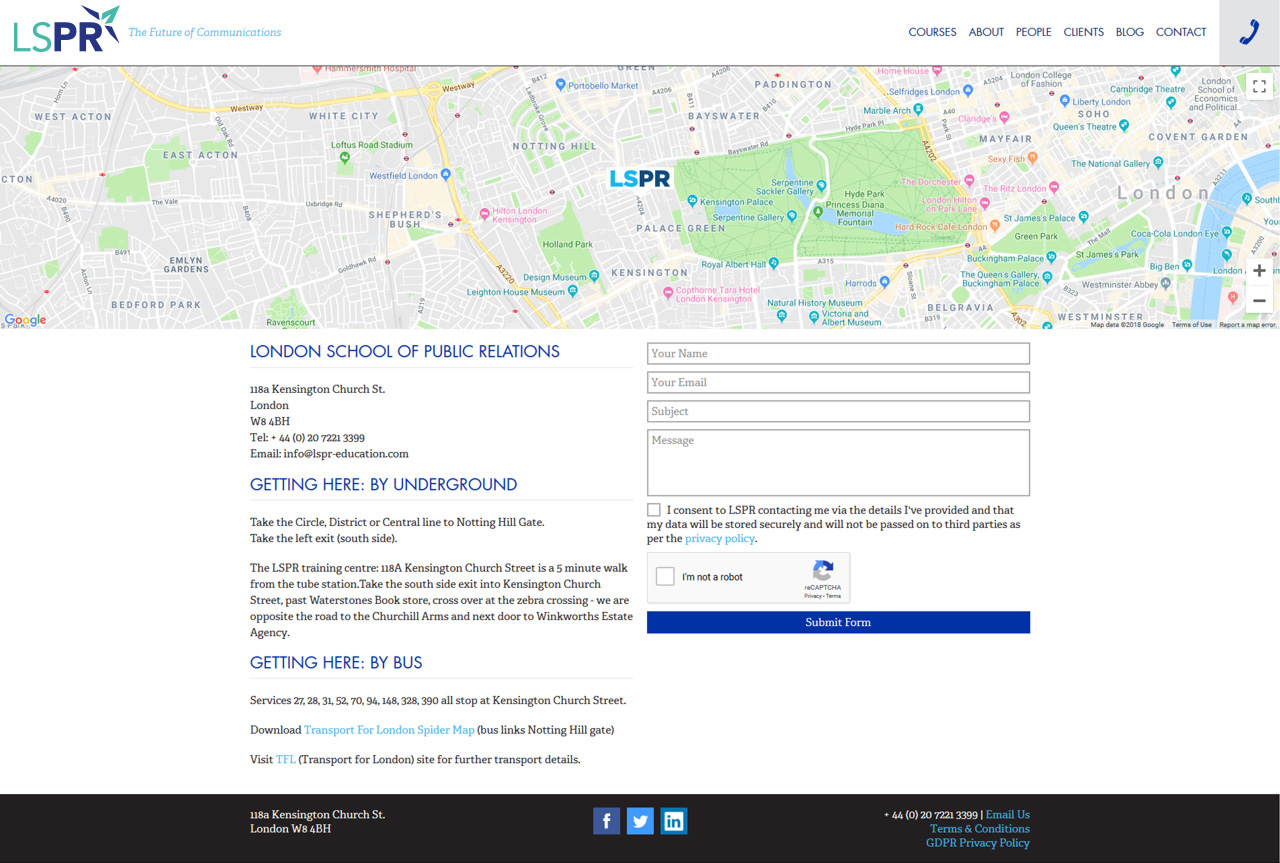 LSPR Website Design